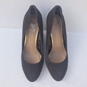 Jessica Simpson Brown Wedge Heels
